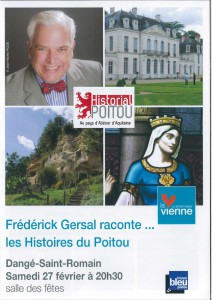 Affiche Frédérick Gersal raconte les histoires du Poitou