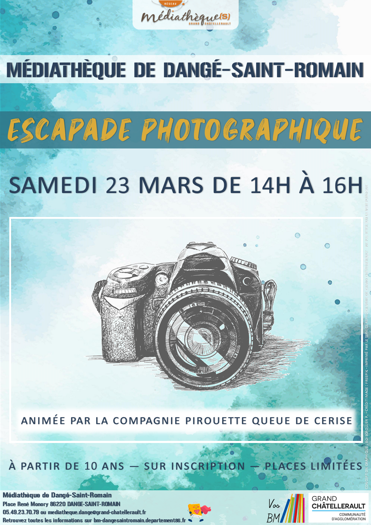 ESCAPADE PHOTOGRAPHIQUE - LE 23/03 - MÉDIATHÈQUE