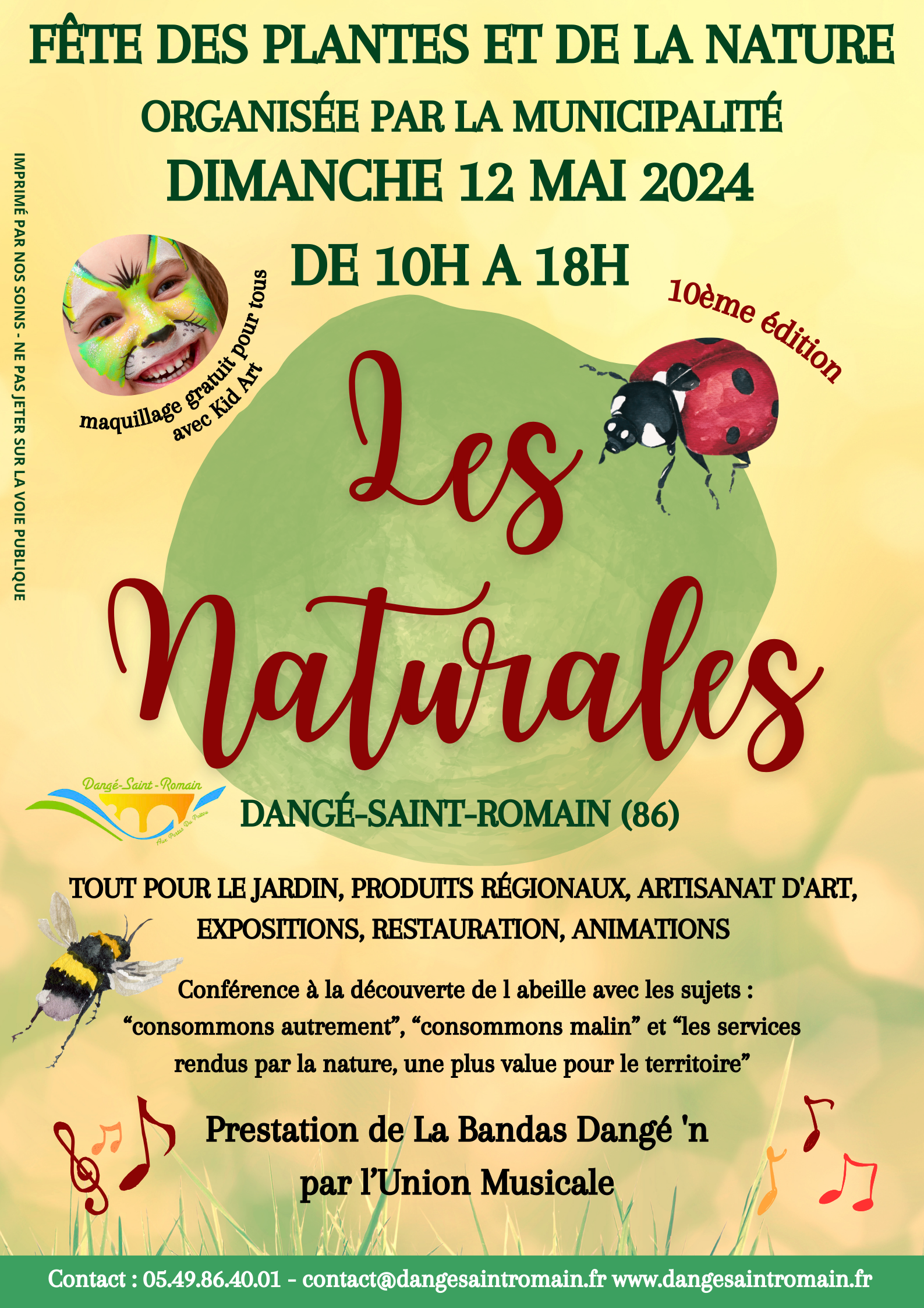 10ème ÉDITION DES NATURALES - LE 12/05 - MAIRIE @ Place des Magnolias et du Chai