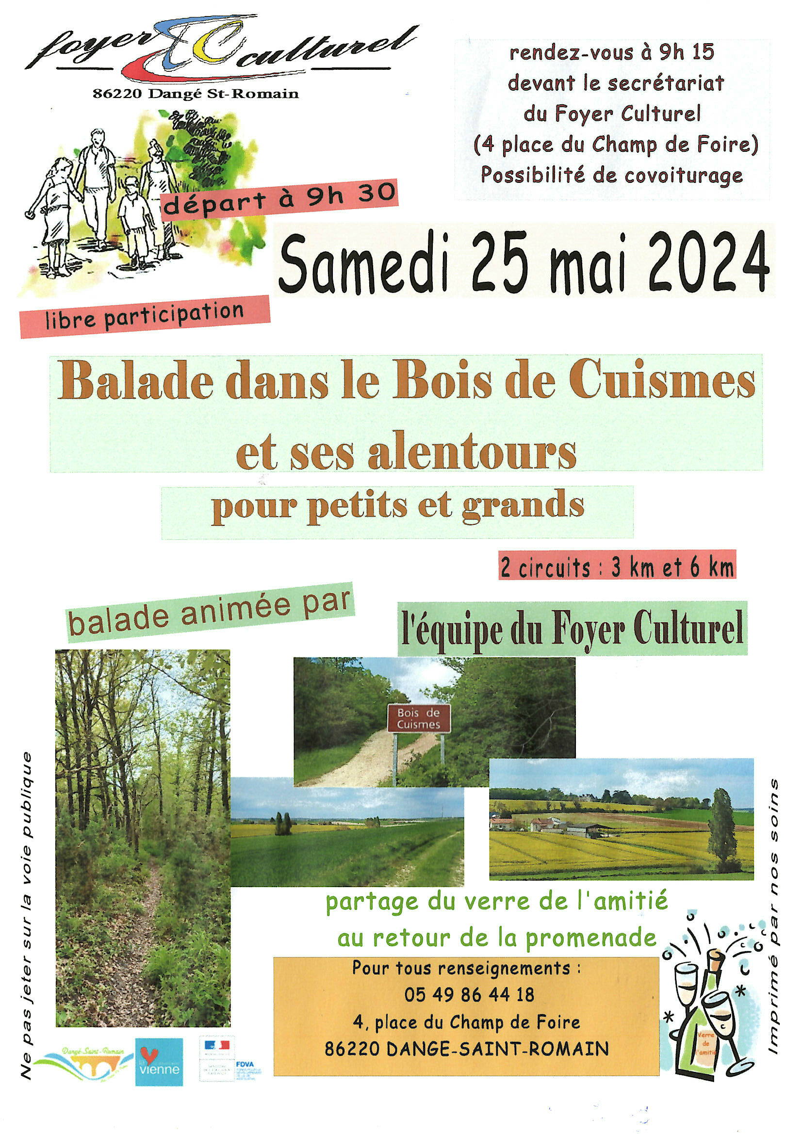 BALADE DANS LE BOIS DE CUISMES ET SES ALENTOURS - LE 25/05 - FOYER CULTUREL @ BOIS DE CUISMES