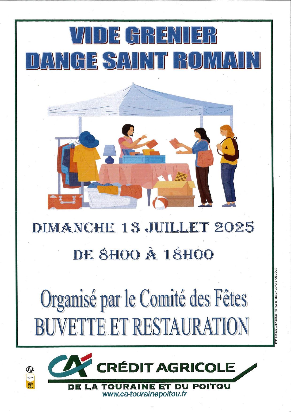 VIDE GRENIER - LE 13/07 - COMITÉ DES FÊTES @ CENTRE BOURG