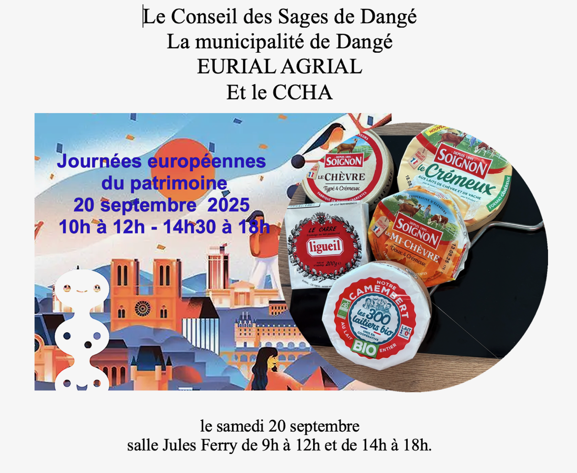 JOURNÉE DU PATRIMOINE LE 20/09 @ SALLE JULES FERRY | Dangé-Saint-Romain | Nouvelle-Aquitaine | France