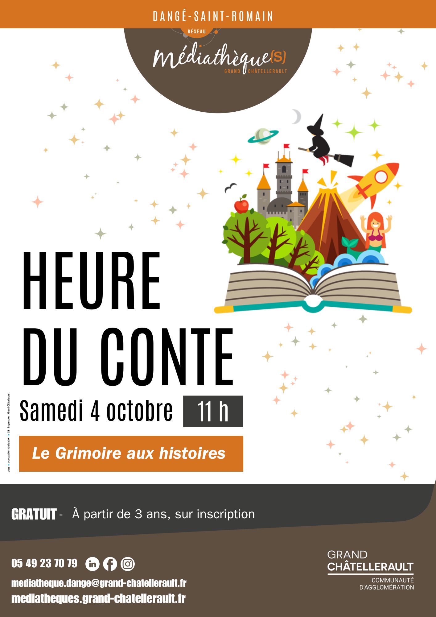 heure du conte le 4/10 médiathèque @ médiathèque | Dangé-Saint-Romain | Nouvelle-Aquitaine | France