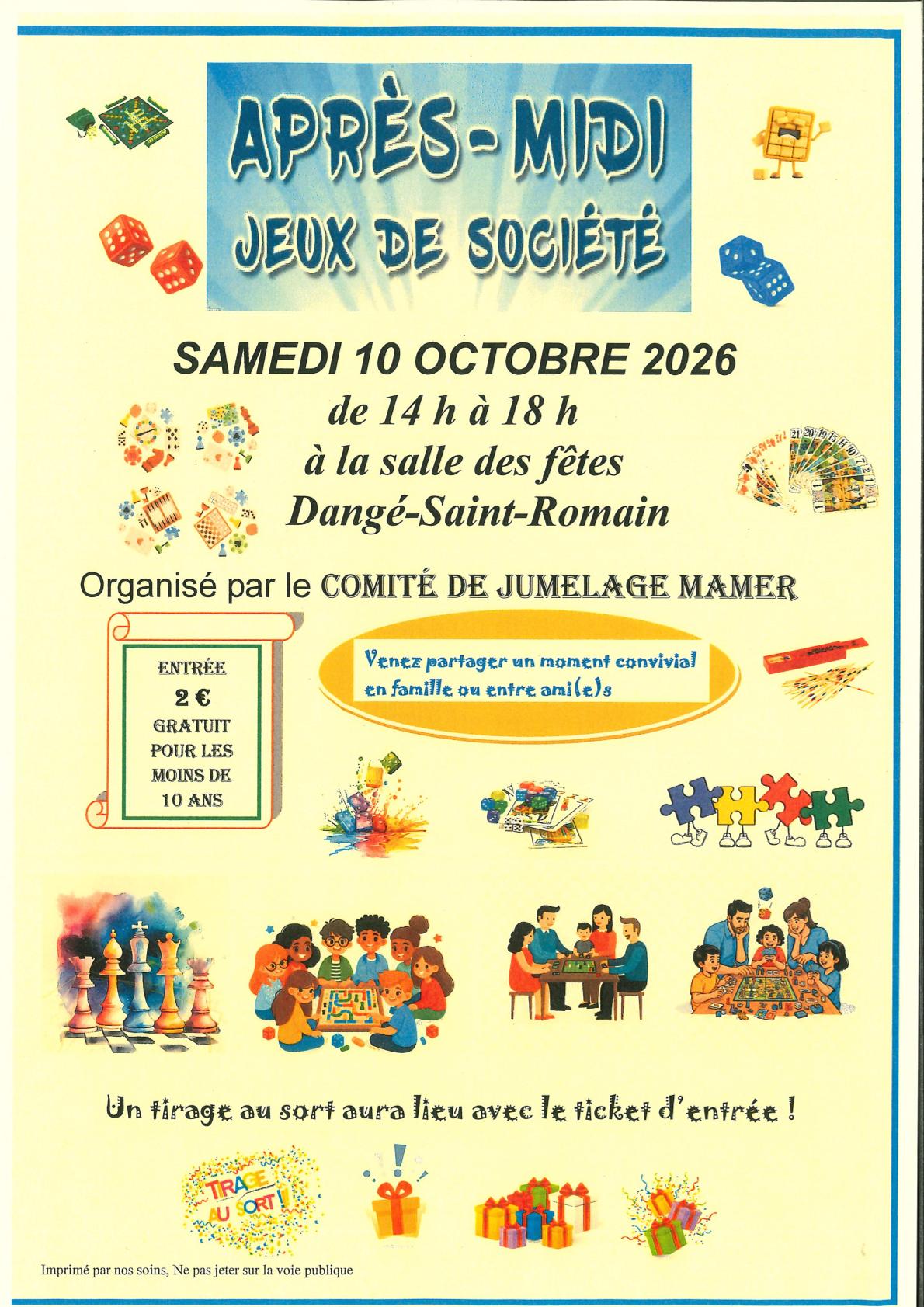 APRÈS-MIDI JEUX DE SOCIÉTÉ @ SALLE DES FÊTES | Dangé-Saint-Romain | Nouvelle-Aquitaine | France